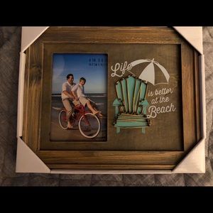 Beach themed picture frame